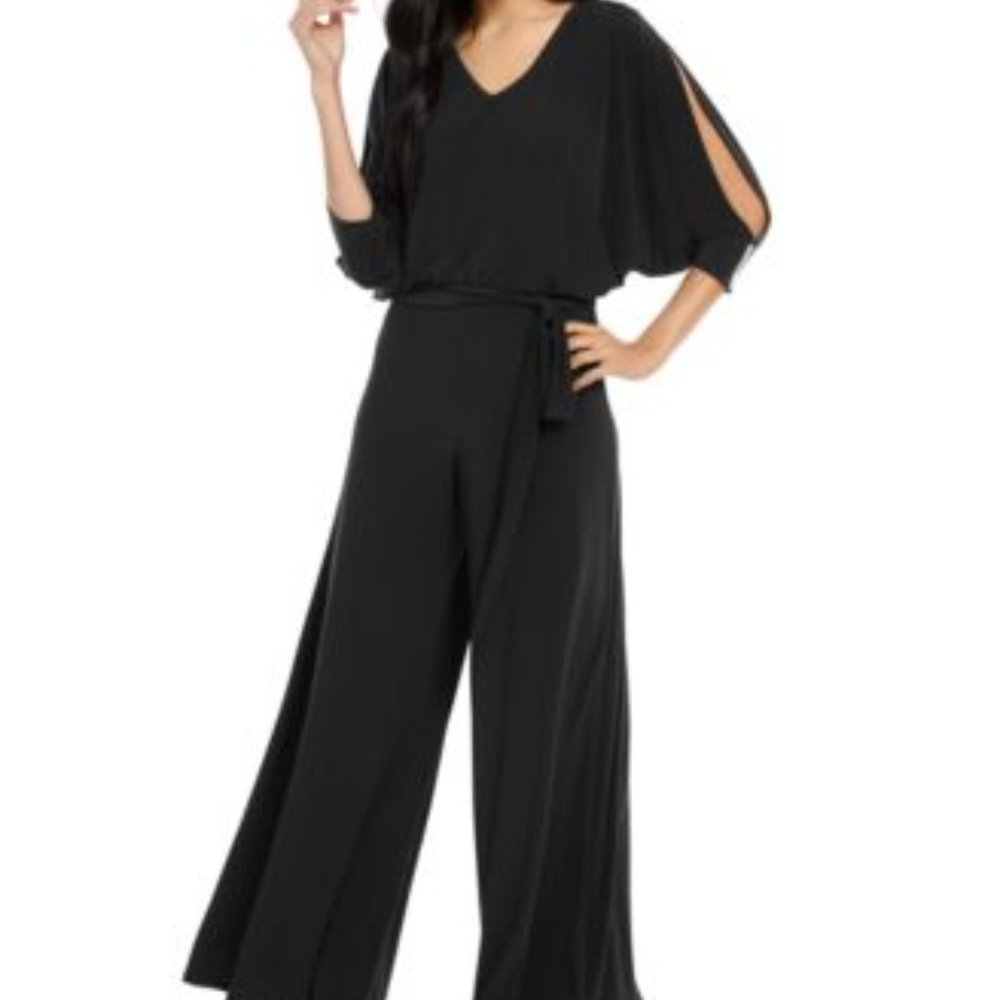 MSK Embellished Cold-Shoulder Jump Black L